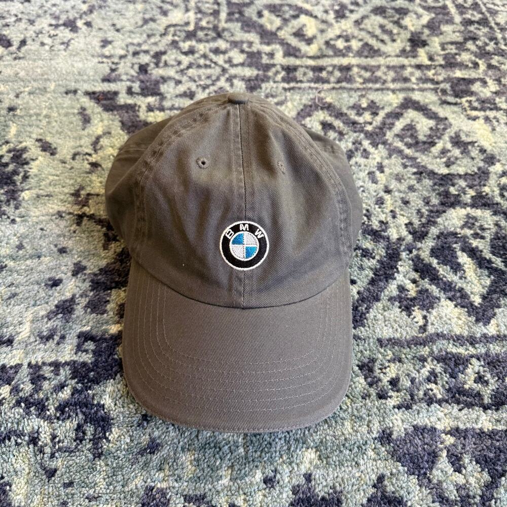 Unisex BMW Patch Lifestyle Casual Snap Back Hat in Gray Summer Outdoors